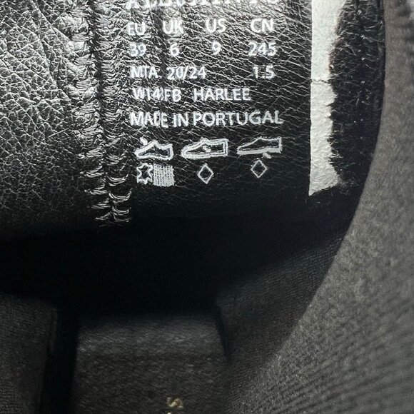 NEW AllSaints Harlee Lug Sole Chelsea Boots — Black Leather - Picture 11 of 12